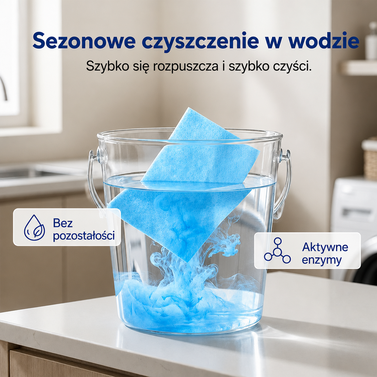 🧻Oferta ograniczona czasowo: 50% zniżki💧🧹Geelemon® Rozpuszczalne w wodzie chusteczki do czyszczenia podłóg