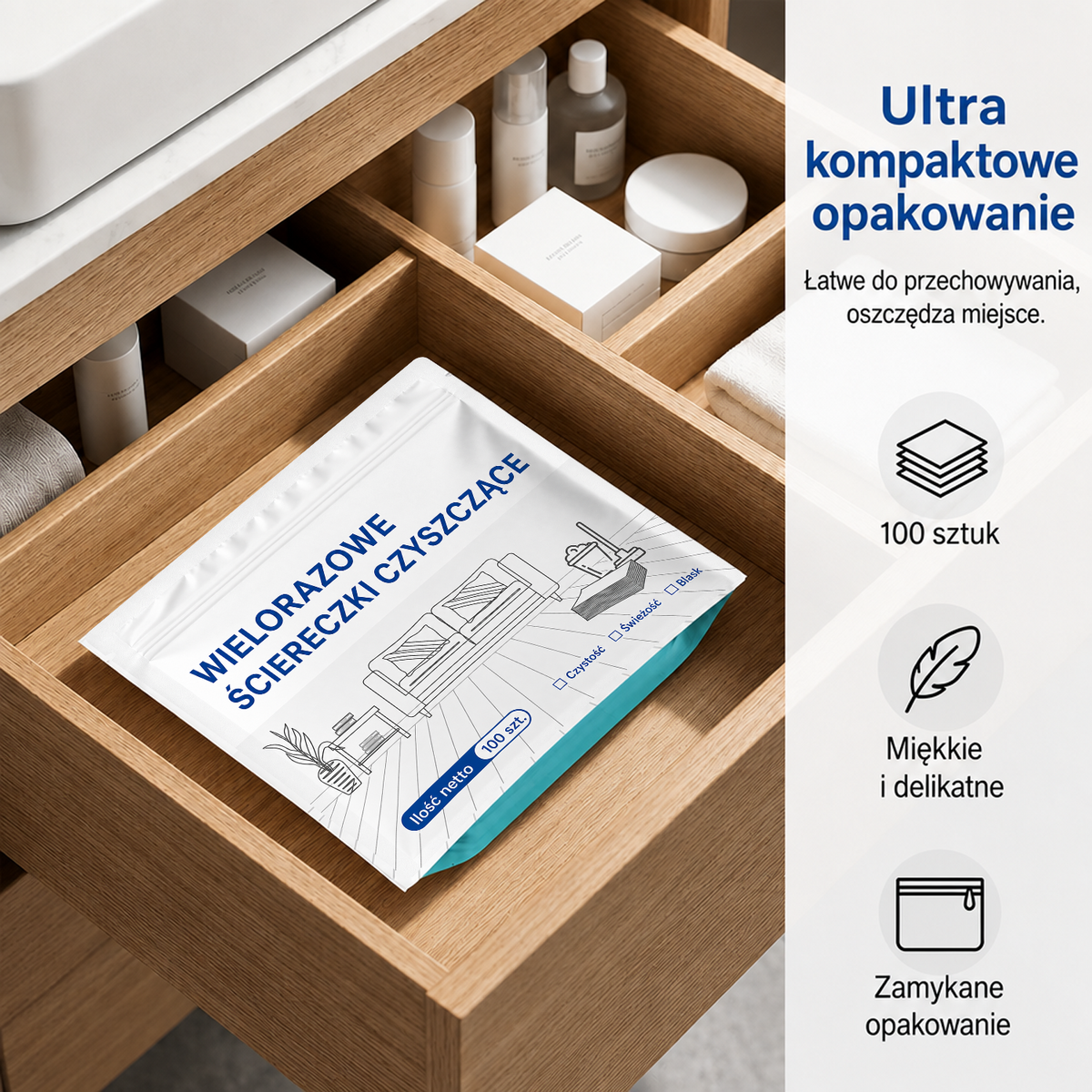 🧻Oferta ograniczona czasowo: 50% zniżki💧🧹Geelemon® Rozpuszczalne w wodzie chusteczki do czyszczenia podłóg